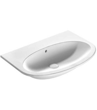 4ALL LAVABO CON FISSAGGI FORO 70x48 H.15cm BIANCO LUCIDO