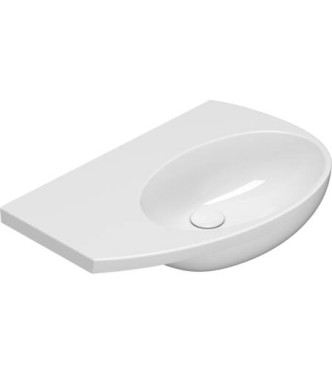 MODE LAVABO SOSPESO DESTRO SENZA FORO 70x45 BIANCO LUCIDO