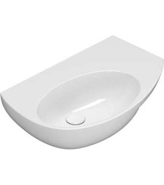 MODE LAVABO SOSPESO SINISTRO SENZA FORO 70x45 BIANCO LUCIDO