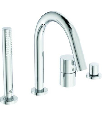 Ideal Standard Joy 4-hole bath-shower mixer with spout - Chrome