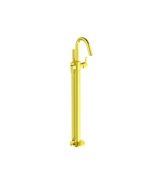 Ideal Standard Joy freestanding bathtub-shower mixer with accessories - Brushed Gold