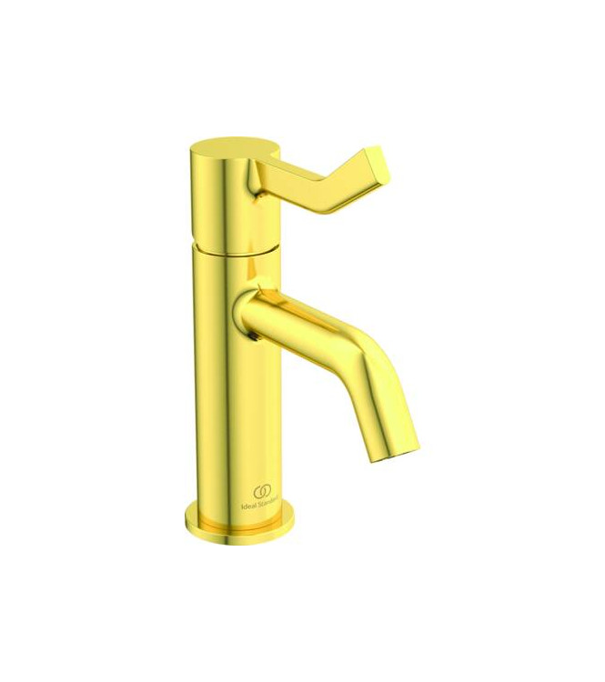 Ideal Standard Joy long lever basin mixer without waste - Brushed Gold