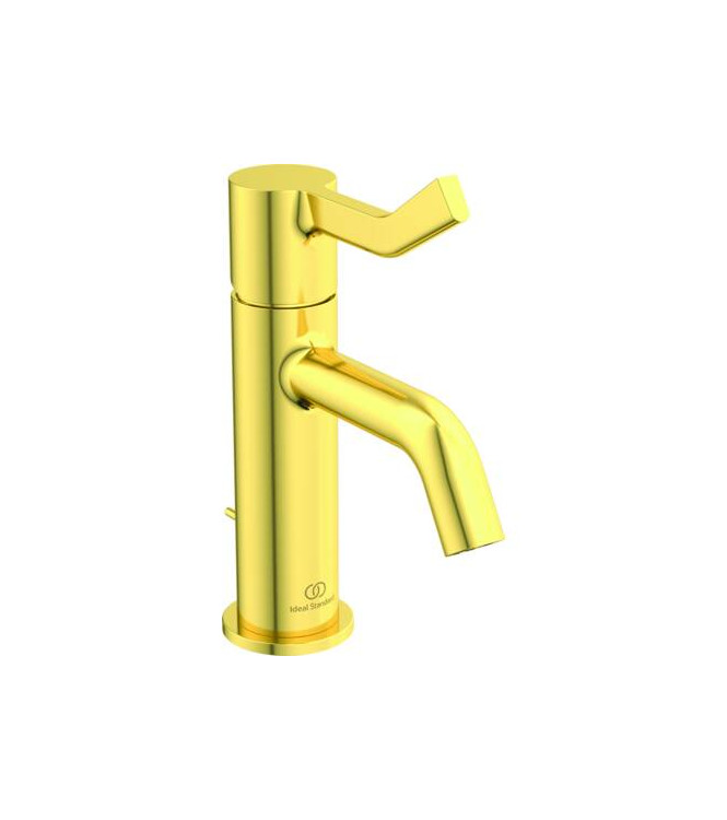 Ideal Standard Joy long lever basin mixer with waste - Silver Storm