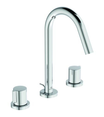 Ideal Standard Joy 3-hole basin mixer with 5L waste - Chrome