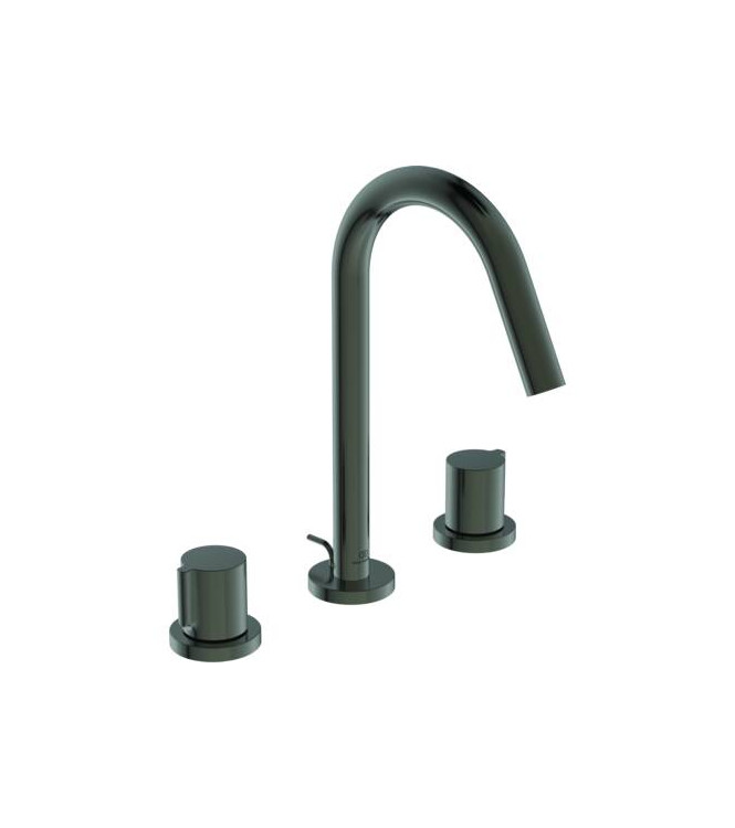 Ideal Standard Joy 3-hole basin mixer with 5L drain - Magnetic Grey