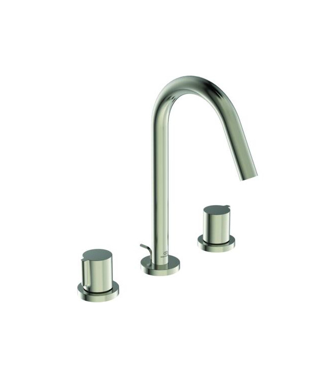 Miscelatore lavabo 3 fori Ideal Standard Joy con scarico 5L - Silver Storm  