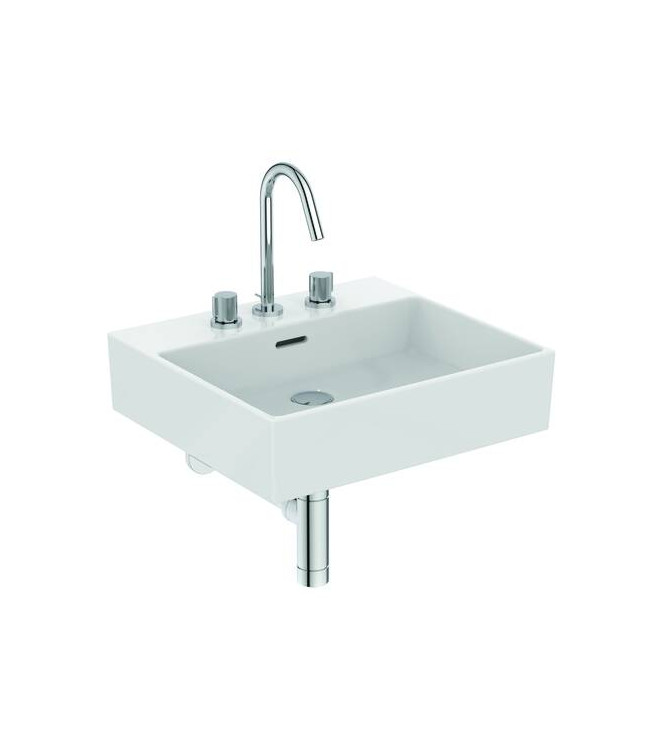 Ideal Standard Joy 3-hole basin mixer with 5L waste - Silver Storm
