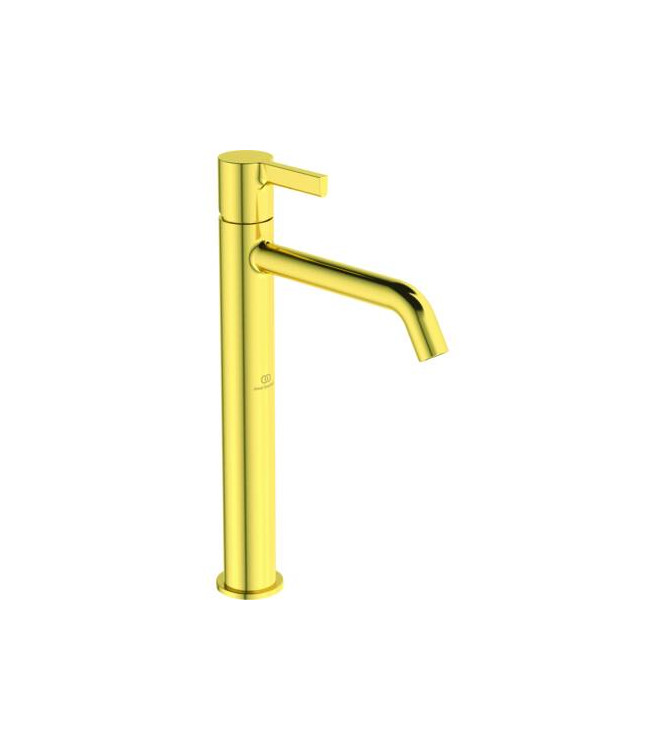 Single hole vessel basin mixer Ideal Standard Joy without waste 5L - Brushed Gold