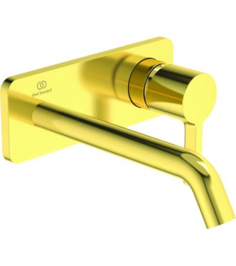 Ideal Standard Joy concealed washbasin mixer with 180 mm Soft Edge spout - Brushed Gold