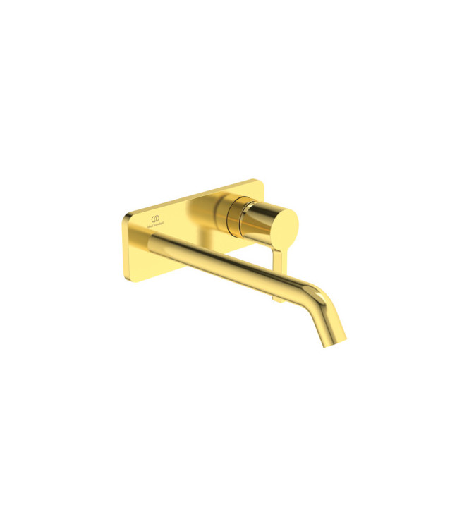 Ideal Standard Joy concealed washbasin mixer with 220 mm Soft Edge spout - Brushed Gold