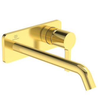 Miscelatore lavabo da incasso Ideal Standard Joy con bocca 220 mm Soft Edge - Brushed Gold