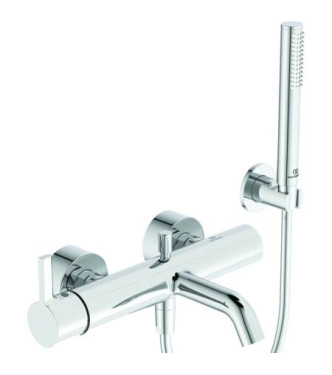 Ideal Standard Joy external bathtub-shower mixer with accessories - Chrome