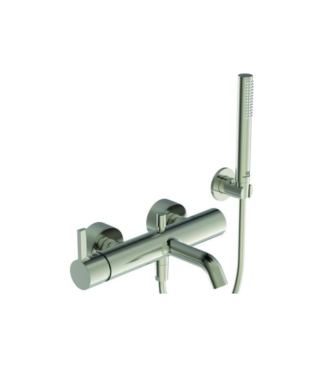 Ideal Standard Joy external bath-shower mixer with accessories - Silver Storm