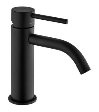PAFFONI LIG071 LIGHT SINGLE LEVER BASIN MIXER MATT BLACK
