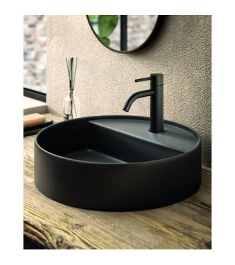 PAFFONI LIG071 LIGHT SINGLE LEVER BASIN MIXER MATT BLACK