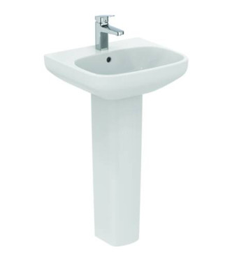 Ideal Standard i.life A 50 cm wall-hung or countertop washbasin - glossy white