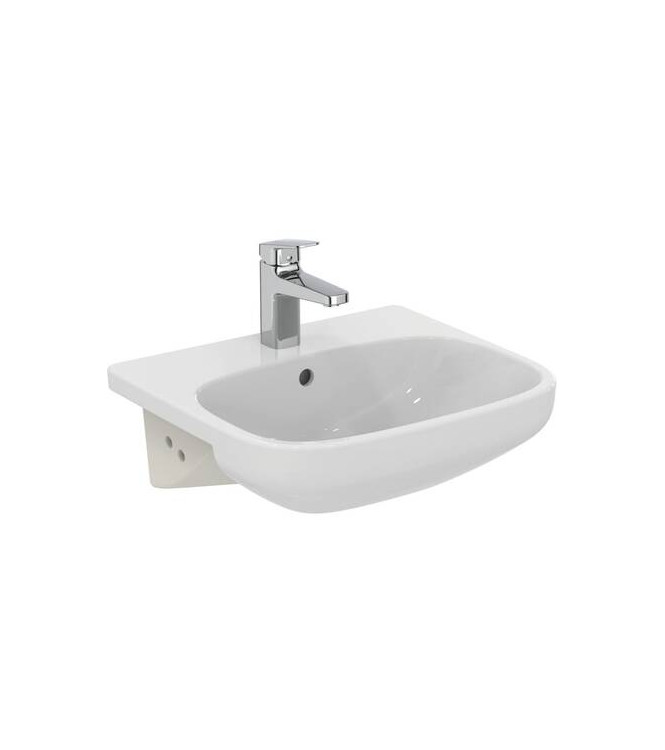 Ideal Standard i.life A 50 cm semi-recessed washbasin - gloss white