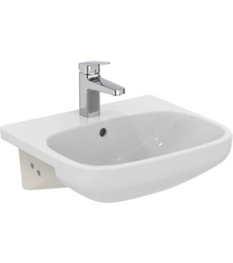 Ideal Standard i.life A 50 cm semi-recessed washbasin - gloss white