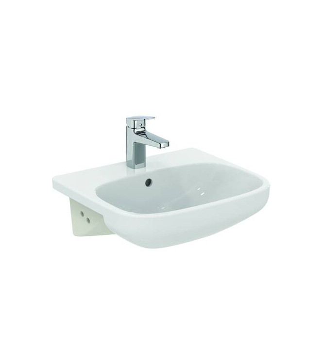 Ideal Standard i.life A 50 cm semi-recessed washbasin - gloss white