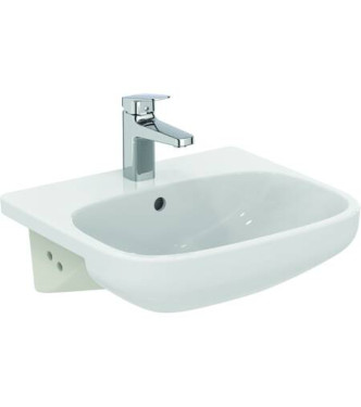 Ideal Standard i.life A 50 cm semi-recessed washbasin - gloss white