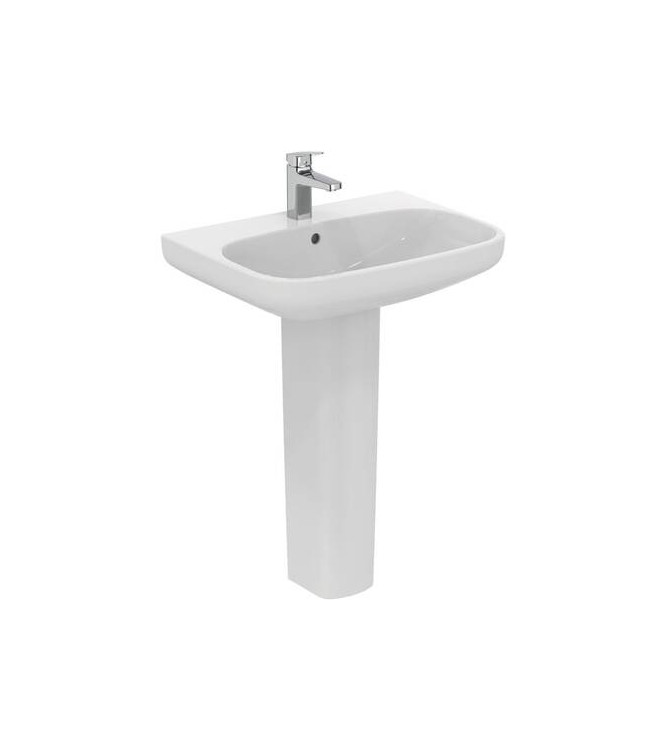 Ideal Standard i.life A 65 cm wall-hung or countertop washbasin - glossy white