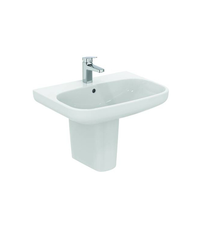 Ideal Standard i.life A 65 cm wall-hung or countertop washbasin - glossy white