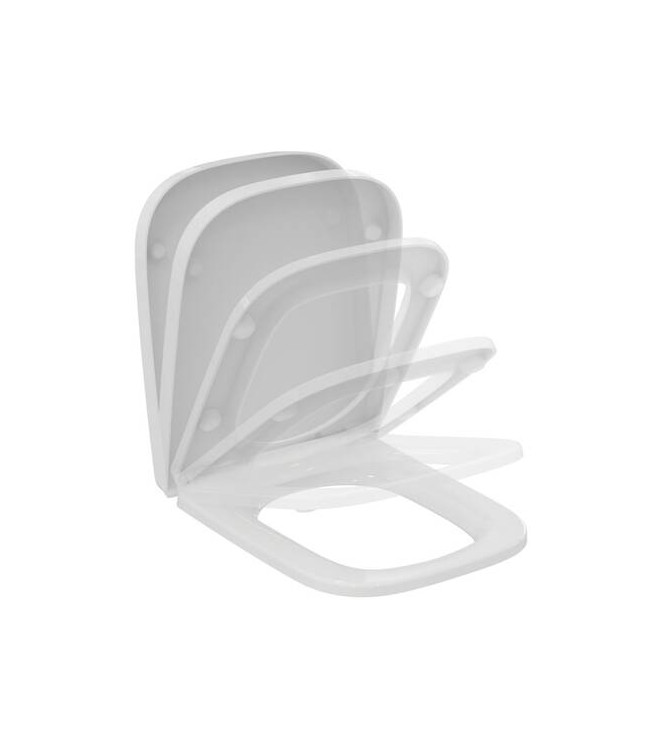 Ideal Standard i.life A wrap-around WC seat with slow closing - White