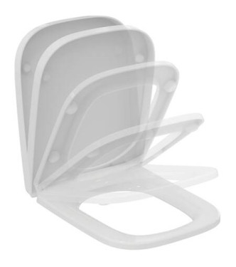 Sedile WC avvolgente Ideal Standard i.life A con chiusura rallentata - Bianco