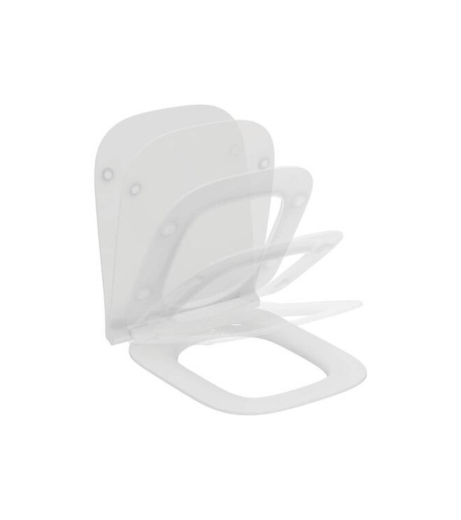 Ideal Standard i.life A slim WC seat with slow closing - White