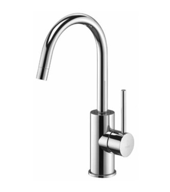 PAFFONI LIG078 LIGHT MISCELATORE MONOCOMANDO LAVABO CANNA GIREVOLE 18 CROMATO