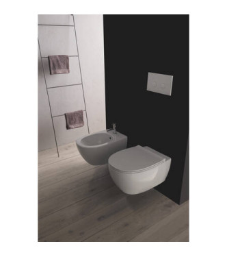 4ALL Wall-hung bidet 54x36 H.27cm - Glossy white