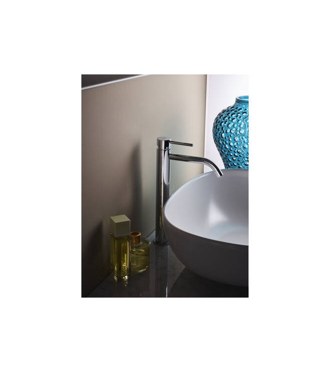 PAFFONI LIG081 LIGHT SINGLE LEVER BASIN MIXER EXTENDED CHROME