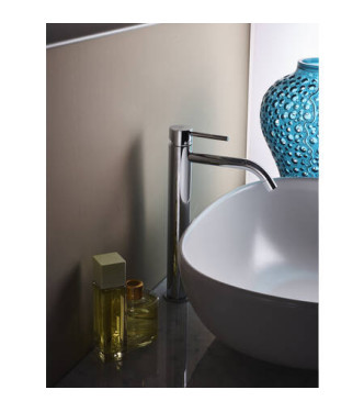 PAFFONI LIG081 LIGHT SINGLE LEVER BASIN MIXER EXTENDED CHROME