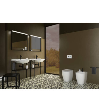 MODE Floor-standing bidet 53x34 H.43cm - Matt white