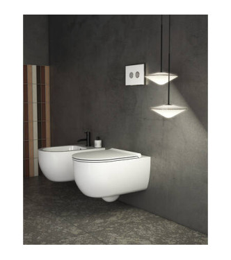 MODE Wall-hung bidet 53cm - Glossy white