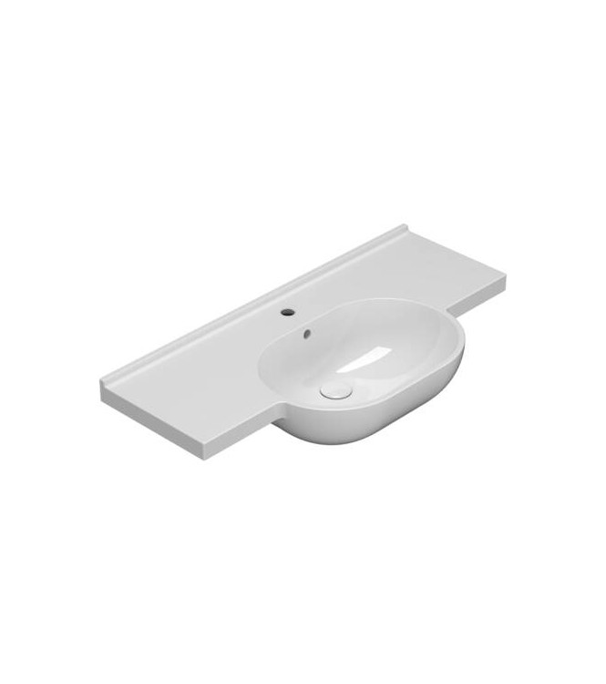 MODE SUSPENDED WASHBASIN 100x49cm GLOSSY WHITE