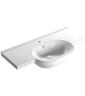 MODE SUSPENDED WASHBASIN 100x49cm GLOSSY WHITE