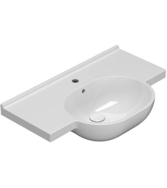 MODE SUSPENDED WASHBASIN 80x49cm GLOSSY WHITE