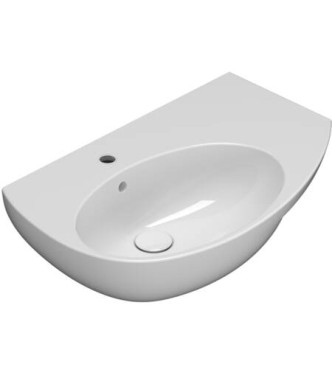 MODE LAVABO SOSPESO SINISTRO 70x45 BIANCO LUCIDO