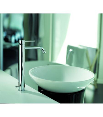 PAFFONI LIG085 LIGHT PROLONGED WASHBASIN MIXER with waste ø1.1/4" CHROMED