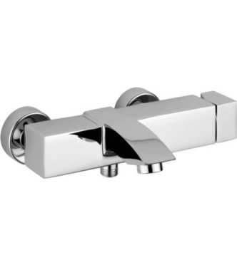 PAFFONI LEA022 LEVEL SINGLE-LEVER EXTERNAL BATH/SHOWER MIXER CHROME