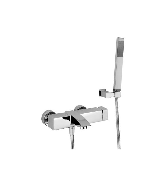 PAFFONI LEA026 LEVEL EXTERNAL SINGLE-LEVER BATH/SHOWER MIXER WITH CHROME DUPLEX