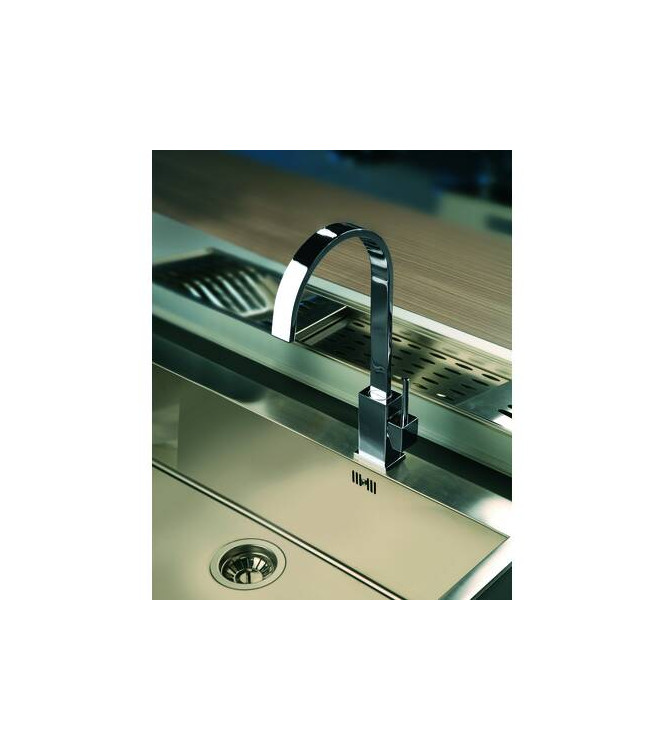 PAFFONI LEA880 LEVEL SINGLE-LEVER CHROME SINK MIXER