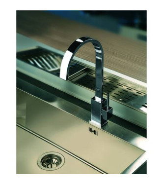 PAFFONI LEA880 LEVEL SINGLE-LEVER CHROME SINK MIXER