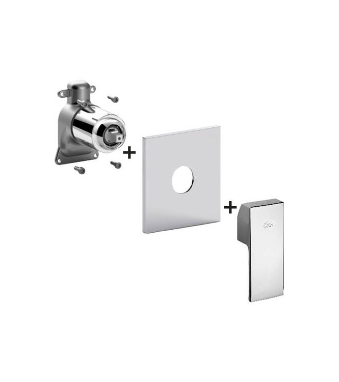 PAFFONI LECBOX015 LEVEL EXTERNAL PART CONCEALED SHOWER MIXER WITH CHROME DIVERTER