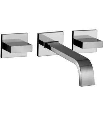 PAFFONI LEP003 LEVEL 3-HOLE CONCEALED WASHBASIN UNIT CHROME-PLATED