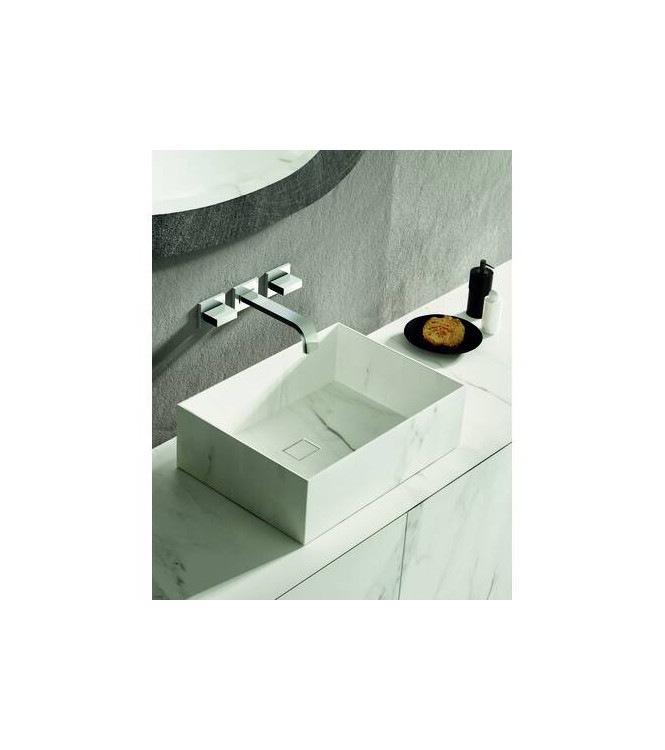 PAFFONI LEP003 LEVEL GRUPPO LAVABO INCASSO 3 FORI CROMATO