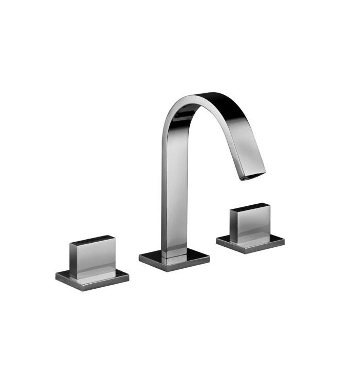 PAFFONI LEP052 LEVEL WASHBASIN UNIT 3-HOLE WITHOUT drain CHROMED