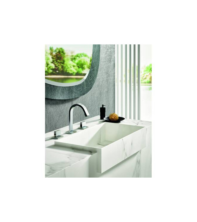 PAFFONI LEP052 LEVEL WASHBASIN UNIT 3-HOLE WITHOUT drain CHROMED