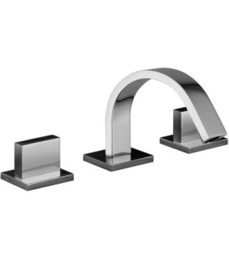 PAFFONI LEP119 LEVEL 3-HOLE BIDET MIXER CHROME-PLATED